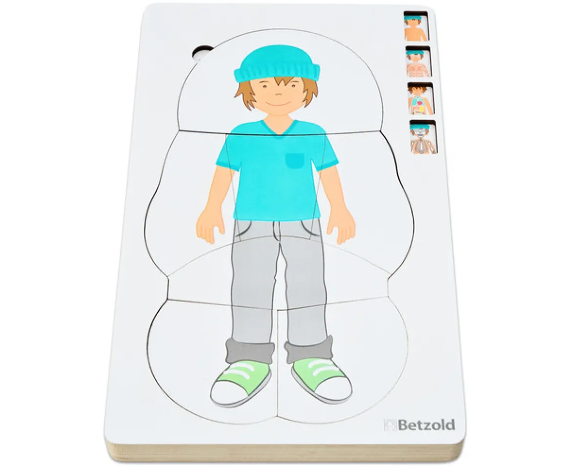 Lagenpuzzle Anatomie Junge, ab 4 Jahre