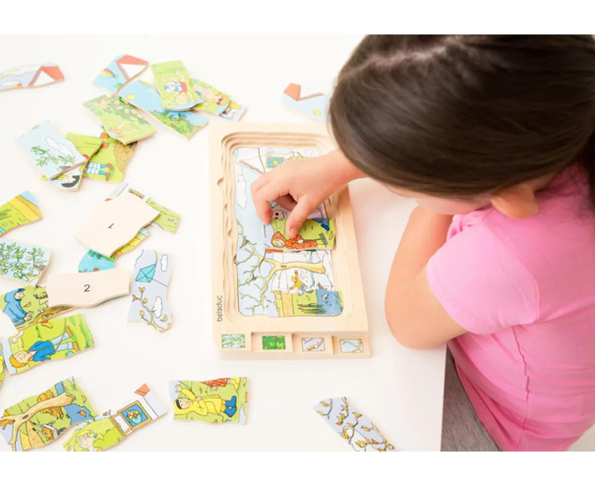 Lagen-Puzzle 4 Jahreszeiten, 4-7 Jahre