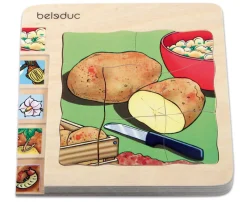 Lagenpuzzle Kartoffel, Holzpuzzle mit 5 Lagen, 4-5 Jahre