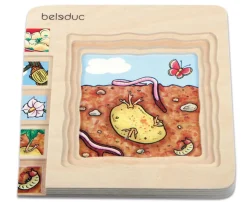 Lagenpuzzle Kartoffel, Holzpuzzle mit 5 Lagen, 4-5 Jahre