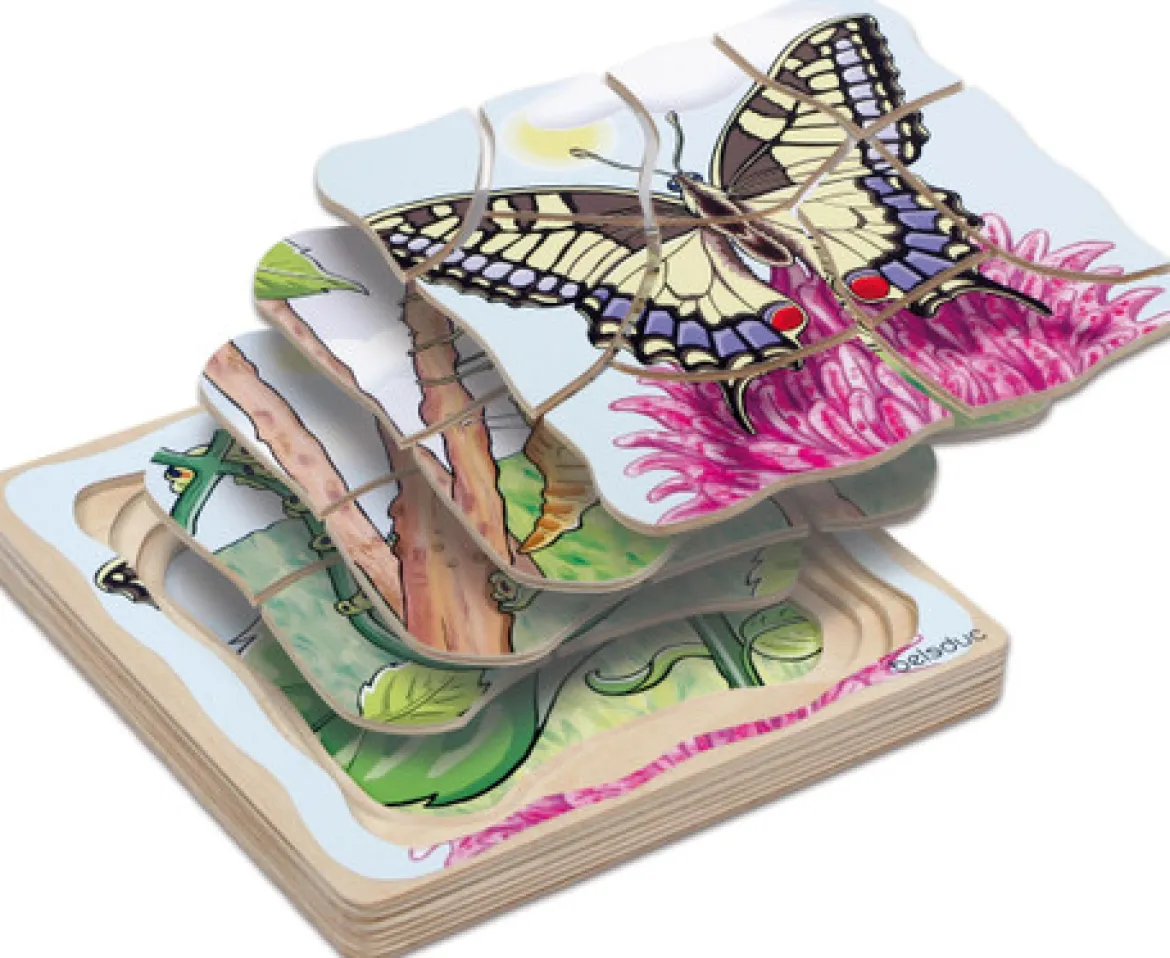 Lagenpuzzle Schmetterling, ab 4 Jahre