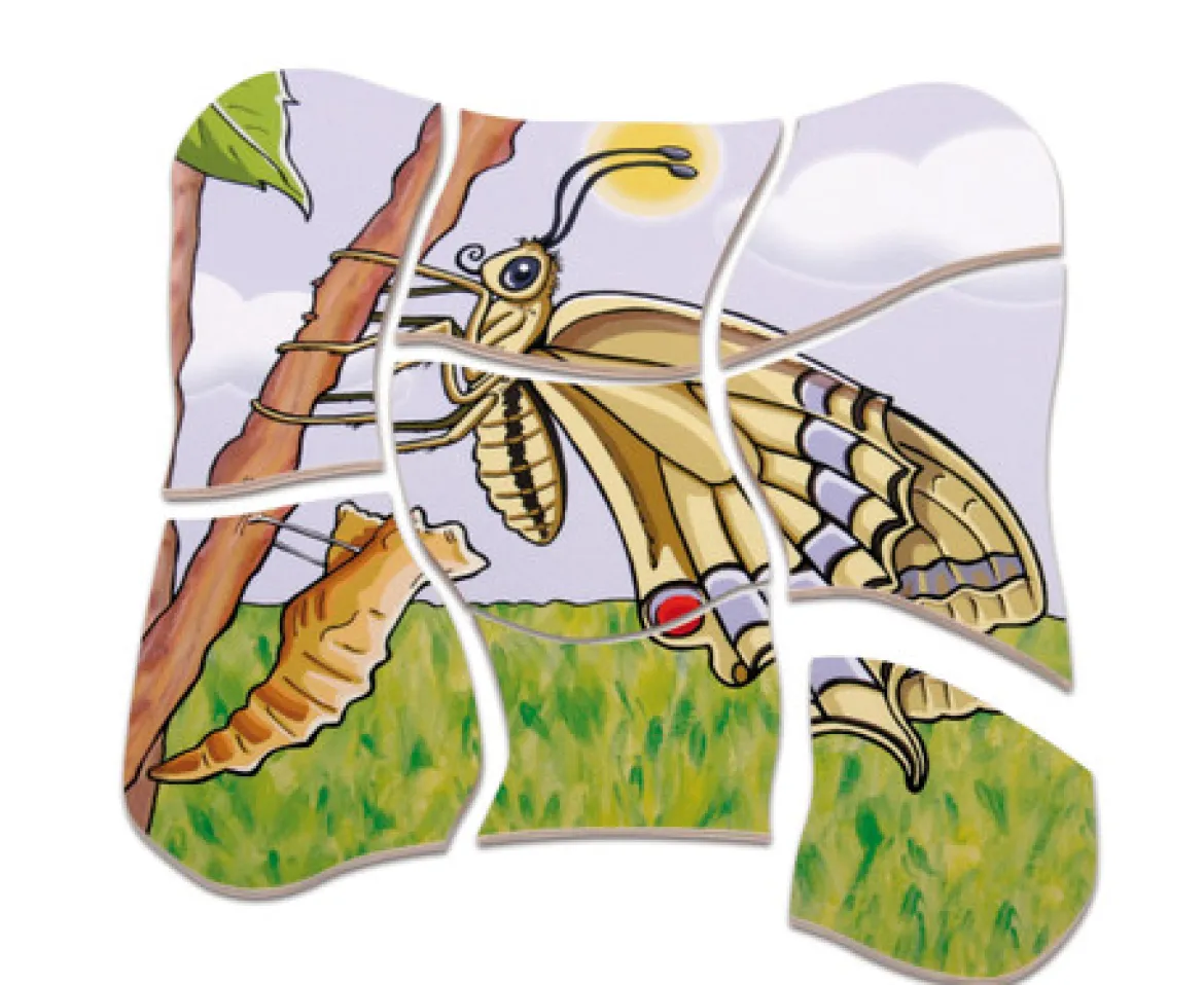 Lagenpuzzle Schmetterling, ab 4 Jahre