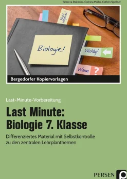 Last Minute: Biologie 7. Klasse, Kopiervorlagen