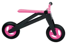 Laufrad "Caborunner", mit zwei Rädern, aus Carbon und Holz, pink/schwarz, ab 2 Jahre