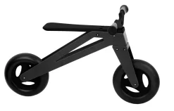 Laufrad "Caborunner", mit zwei Rädern, aus Carbon und Holz, schwarz, ab 2 Jahre