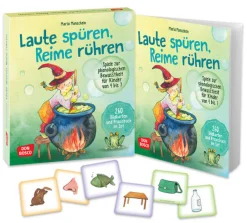 Laute spüren, Reime rühren. Paket mit Praxisbuch und Bildkarten, 4-7 Jahre