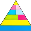 Lebensmittelpyramide für die Tafel, magnetisches Tafelmaterial, 8-18 Jahre