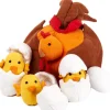 Lebenszyklus-Stoffmodell Huhn mit Küken, 8 Teile