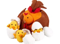 Lebenszyklus-Stoffmodell Huhn mit Küken, 8 Teile