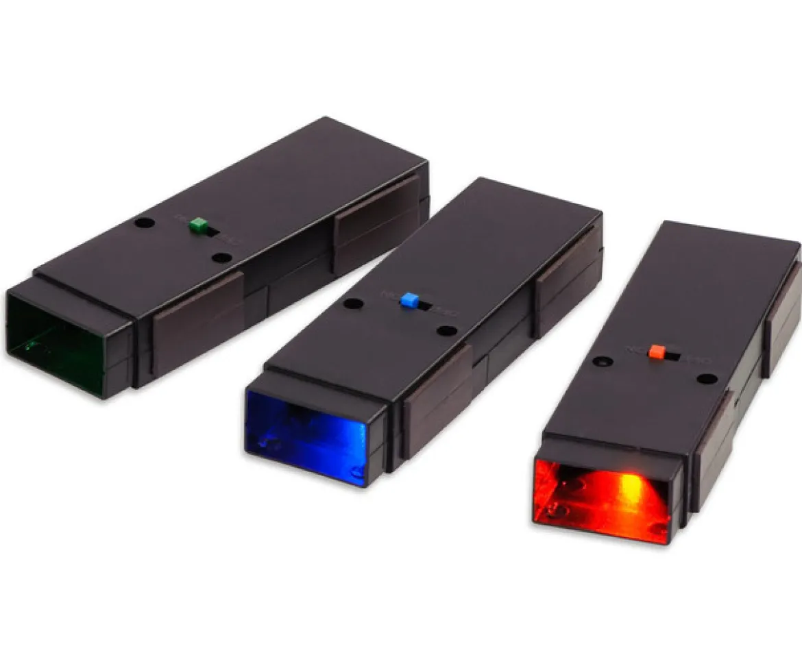 LED-Strahler 3er Satz (rot, grün, blau), ab 6 Jahre