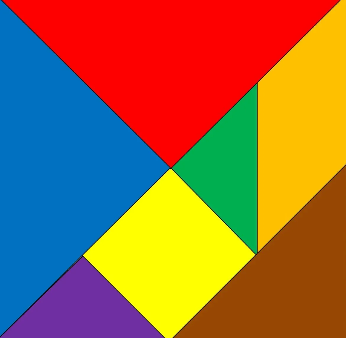 Legeteppich Tangram