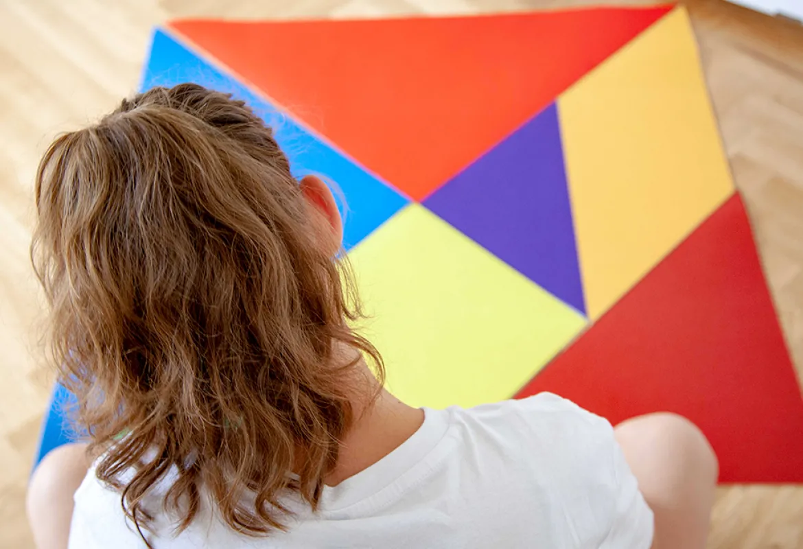 Legeteppich Tangram