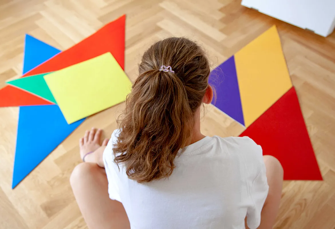 Legeteppich Tangram