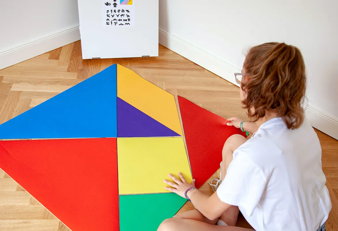 Legeteppich Tangram