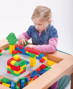 LEGO Spieltisch für LEGO und DUPLO mit 4 Schaumstoffwürfeln, inkl. Steine 51002