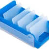 Lernbox blau, 5 variable Fächer