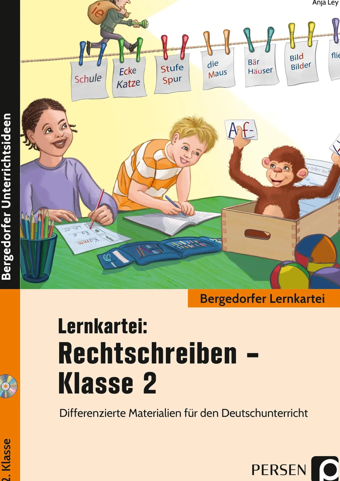 Lernkartei: Rechtschreiben - Klasse 2, Buch inkl. CD