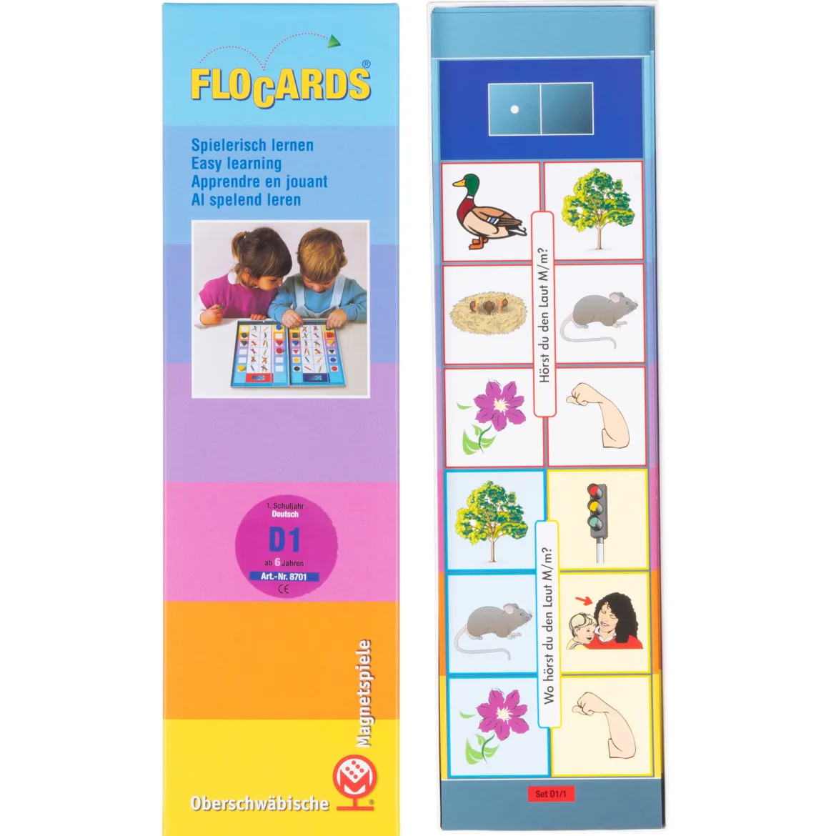 Lernkarten, Flocards Grundschule, Deutsch D1, Lautanalyse, 24-teilig