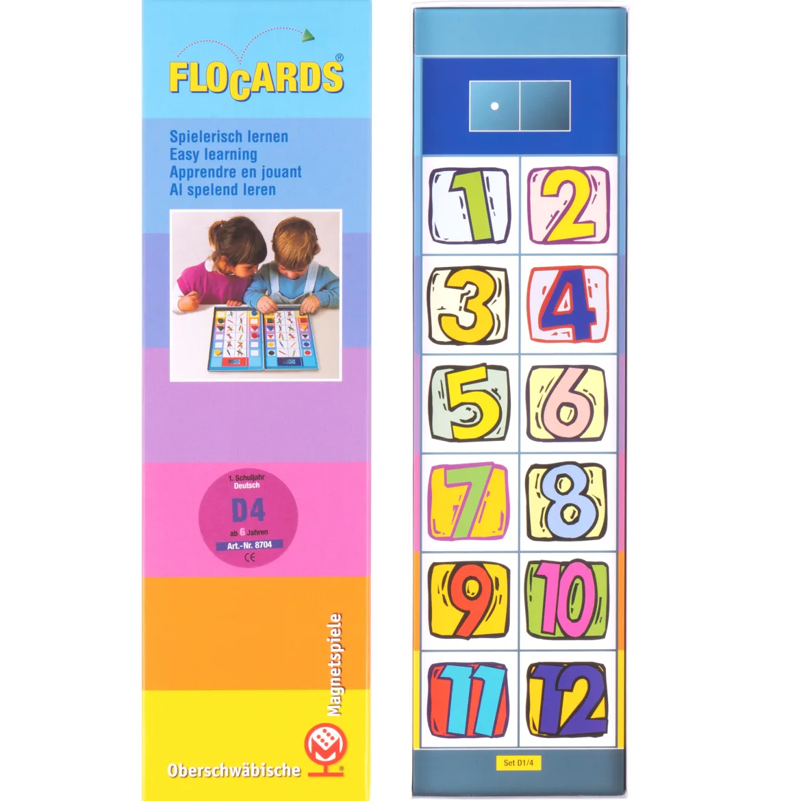 Lernkarten, Flocards Grundschule, Deutsch D4, Wortarten, 24-teilig