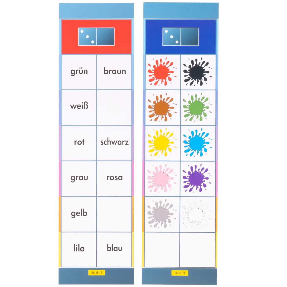 Lernkarten, Flocards Grundschule, Deutsch D4, Wortarten, 24-teilig