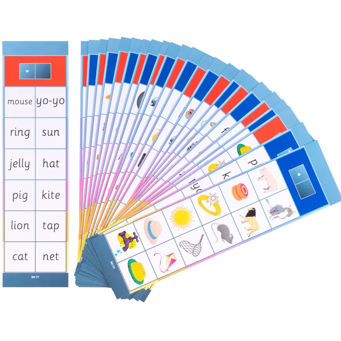 Lernkarten, Flocards Grundschule, Englisch E1, englische Version, 24-teilig