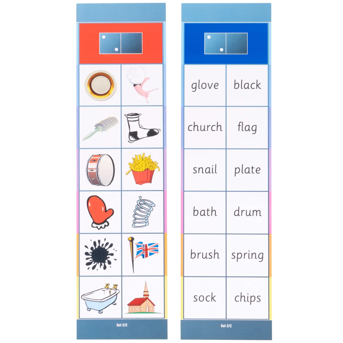 Lernkarten, Flocards Grundschule, Englisch E2, englische Version, 24-teilig