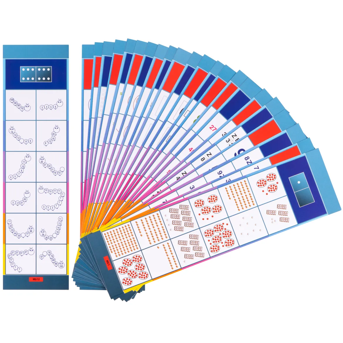 Lernkarten, Flocards Grundschule, Mathematik M5, Zahlenraum 100: Addition und Subtraktion, 24-teilig
