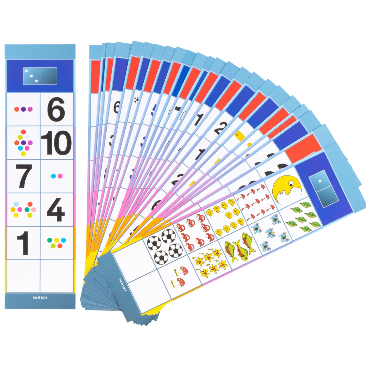 Lernkarten, Flocards Grundschule, Mathematik M2, Zählen, Vergleichen, Addieren, Subtrahieren, 24-teilig