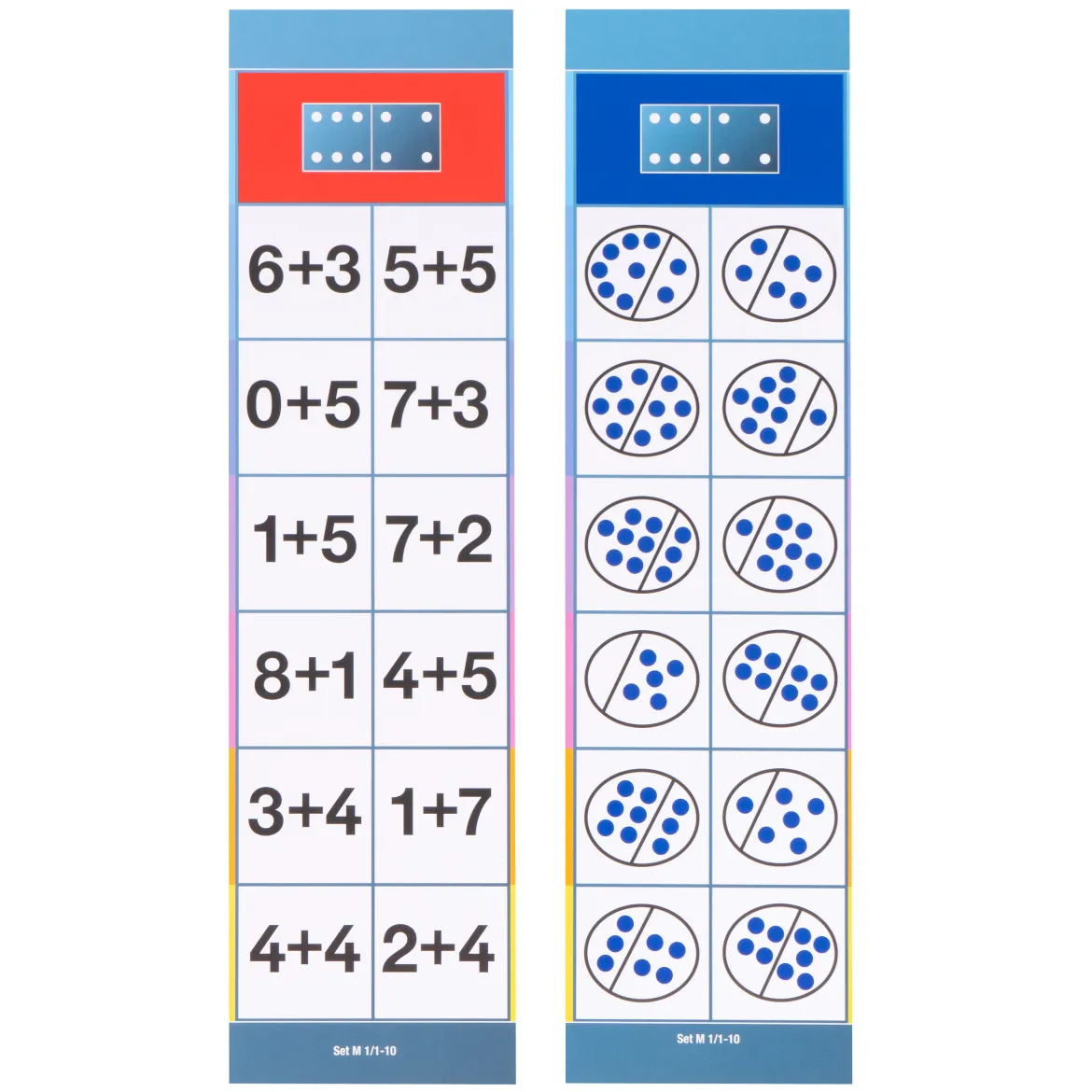 Lernkarten, Flocards Grundschule, Mathematik M1, Zählen, Vergleichen, Addieren, Subtrahieren, 24-teilig