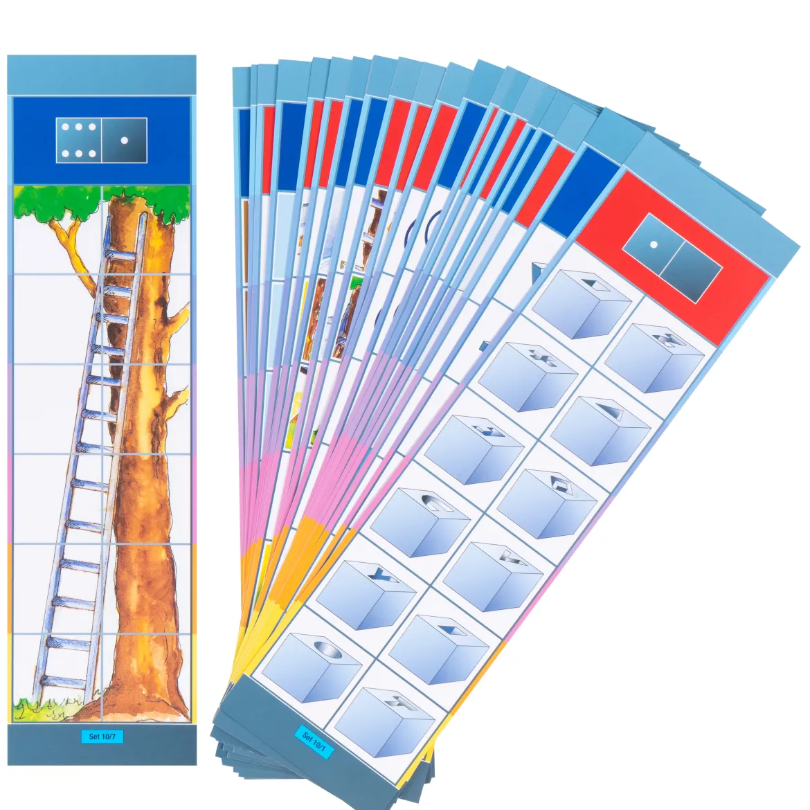 Lernkarten, Flocards Kindergarten Set 10, Abläufe und Logik, 24-teilig