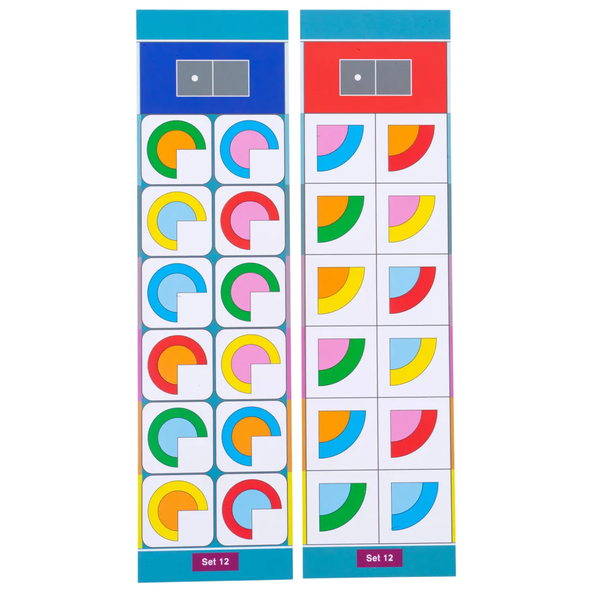 Lernkarten, Flocards Kindergarten Set 12, Farb- und Formenspiele, 24-teilig