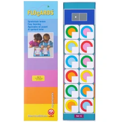 Lernkarten, Flocards Kindergarten Set 12, Farb- und Formenspiele, 24-teilig