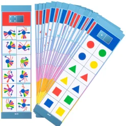 Lernkarten, Flocards Kindergarten Set 3, Geometrie und Logiktraining, 24-teilig