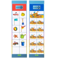 Lernkarten, Flocards Kindergarten Set 6, Logisches Weiterdenken, 24-teilig