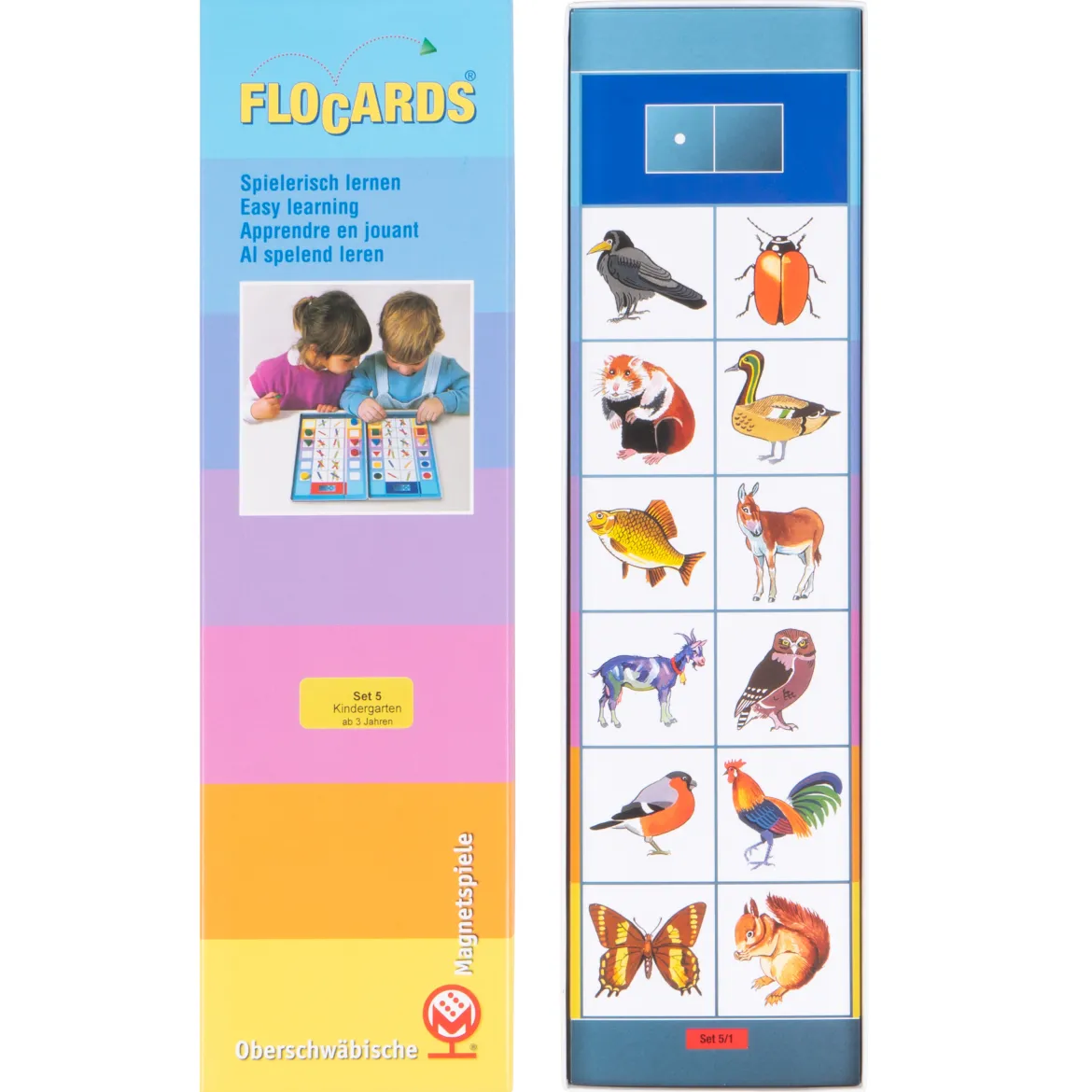 Lernkarten, Flocards Kindergarten Set 5, Perspektiven und Umgebungen, 24-teilig