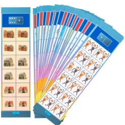 Lernkarten, Flocards Kindergarten Set 7, Puzzles und Bildergeschichten, 24-teilig