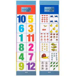 Lernkarten, Flocards Kindergarten Set 4, Vergleiche mit Zahlen und Mengen, 24-teilig