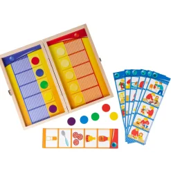 Lernspiel-Kontrollbox, Flocards Junior Starterset, mit Einsteigerkartensatz