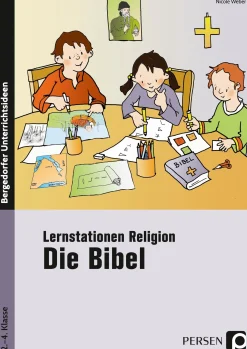 Lernstationen Religion: Die Bibel, Buch, 2. bis 4. Klasse
