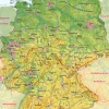 Lernteppich Deutschland physisch, Maßstab 1:500.000