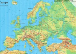 Lernteppich Europa physisch, 165 x 135 cm