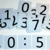 Lern- und Arbeitsteppich Digitale Uhr