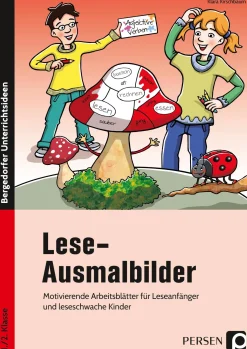 Lese-Ausmalbilder, 1. und 2. Klasse