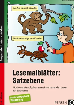 Lesemalblätter: Satzebene, Buch, 2. bis 4. Klasse