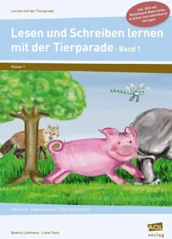 Lesen und Schreiben lernen mit der Tierparade 1, Buch inkl. DVD, 1. Klasse