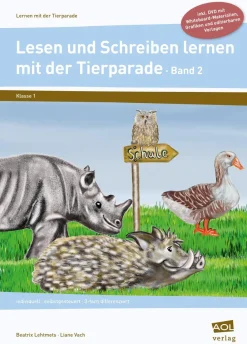Lesen und Schreiben lernen mit der Tierparade 2, Buch inkl. DVD, 1. Klasse