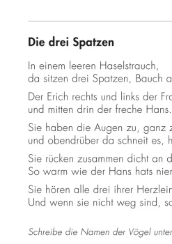 Lesen und verstehen, Aufgaben für das Leseverstehen A, 2.-3. Klasse