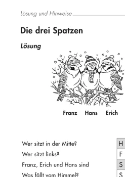 Lesen und verstehen, Aufgaben für das Leseverstehen A, 2.-3. Klasse