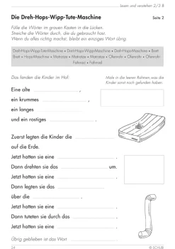 Lesen und verstehen, Aufgaben für das Leseverstehen B, 2.-3. Klasse