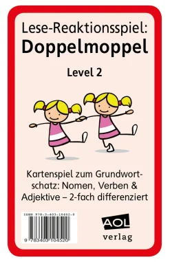 Lese-Reaktionsspiel: Doppelmoppel Level 2, 1.-4. Klasse